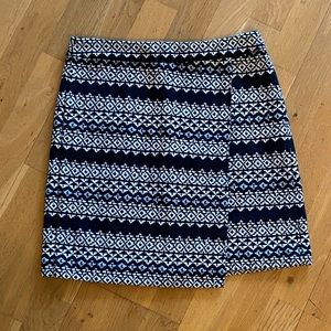 Loft Brocade Faux Wrap Mini Skirt